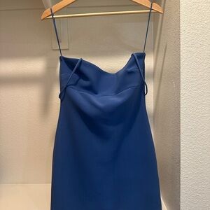 Bec & Bridge Blue Spaghetti Strap Mini Dress